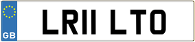 Trailer License Plate